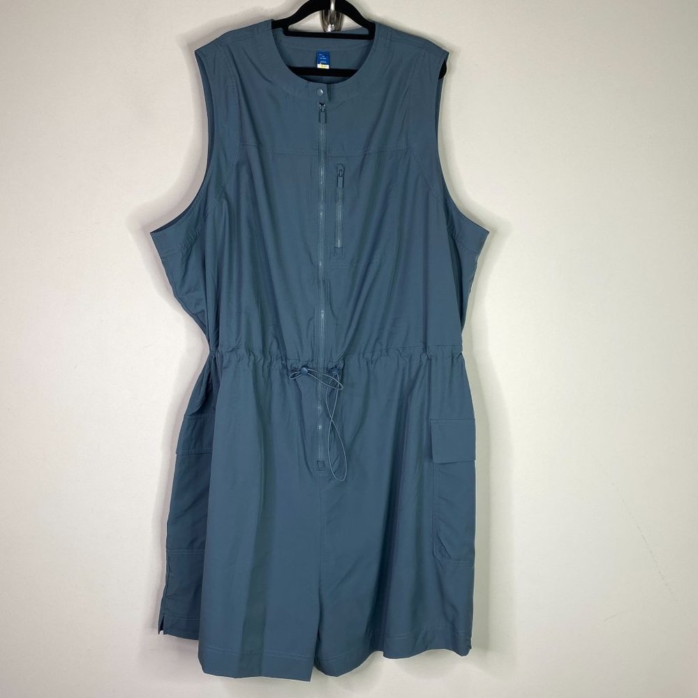 Old Navy StretchTech Sleeveless Zip-Front Cargo Romper Women's Size 4X